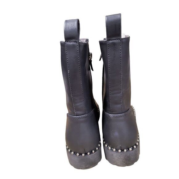 Seven Dials Santino Combat Boot Vegan Leather Woman's size 9.5 New NO TOP EYELET - Picture 4 of 9
